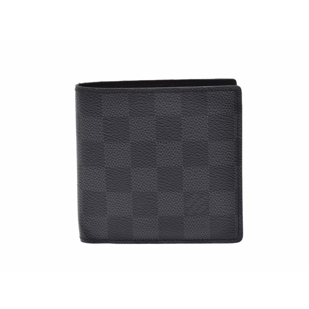 Louis Vuitton Graphite Black Portefeuille Marco Bi fold Wallet